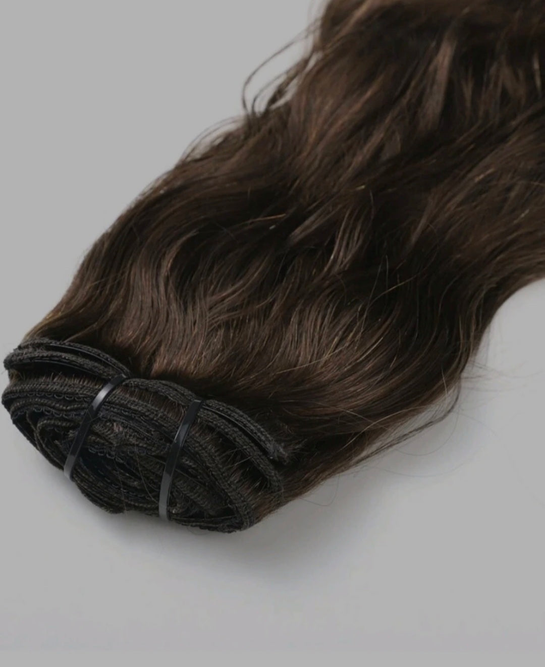 8pcs Brown Natural Wave Hair Extensions