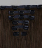 7pcs Dark Brown Clip in Hair Extensions
