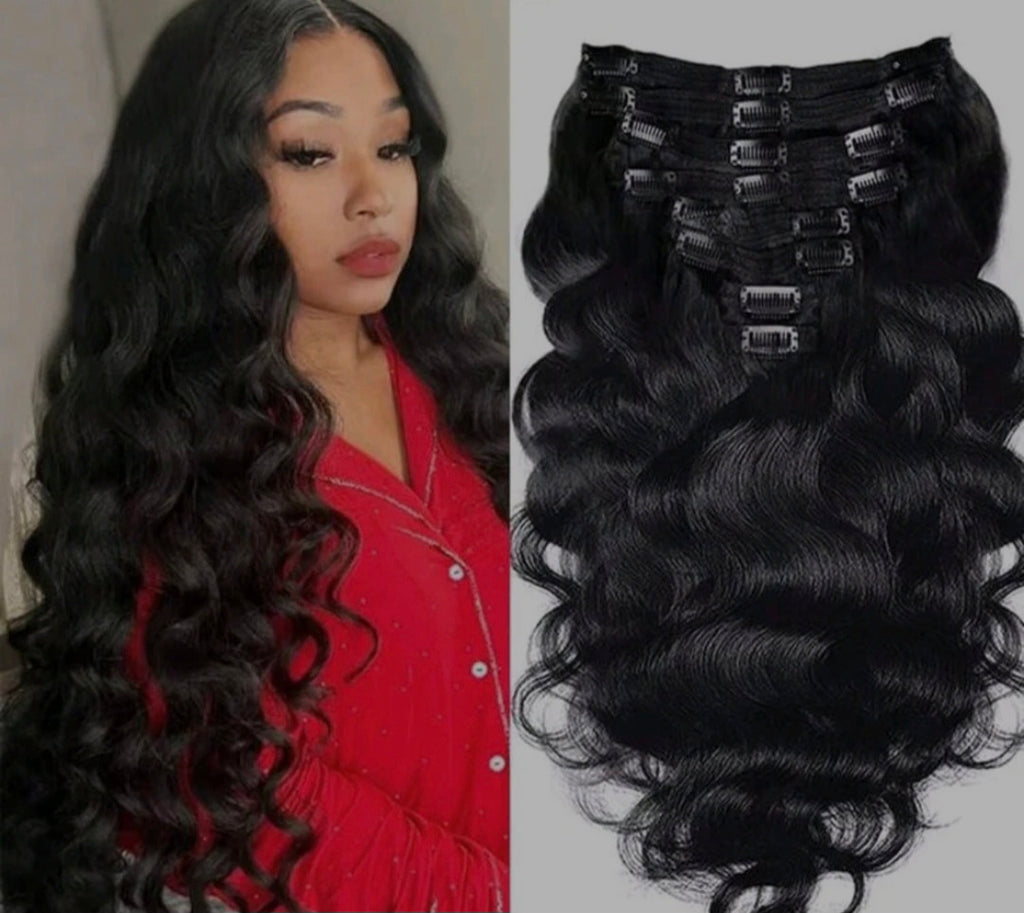 Body Wave Clip in Hair Extensions